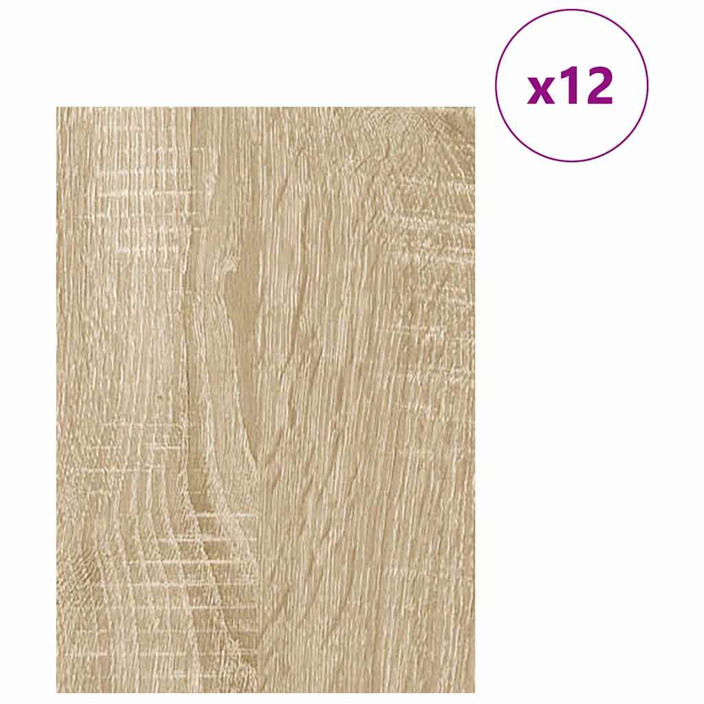 Vidaxx Dekorplatten 12 Stück Sonoma-Eiche 30 x 42 x 0,27 cm Holzwerkstoff