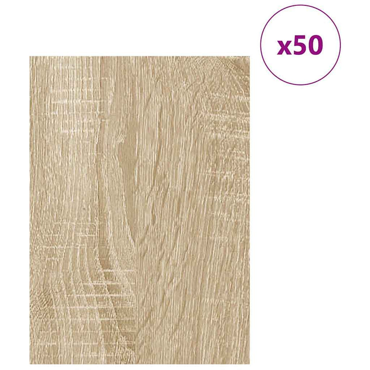 Vidaxx Dekorplatten 50 Stück Sonoma-Eiche 30 x 42 x 0,27 cm Holzwerkstoff