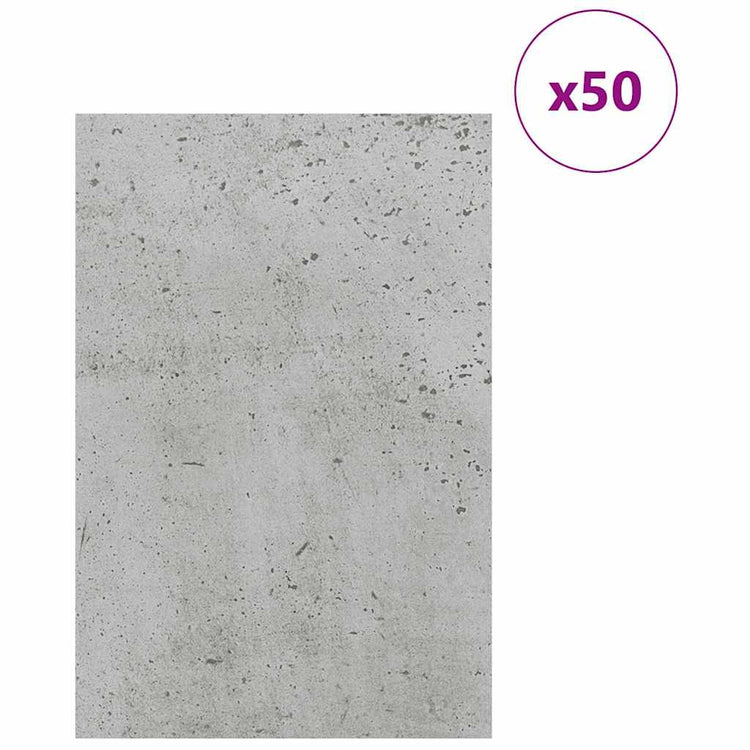 Vidaxx Dekorplatten 50 Stück Betongrau 40 x 60 x 0,27 cm Holzwerkstoff