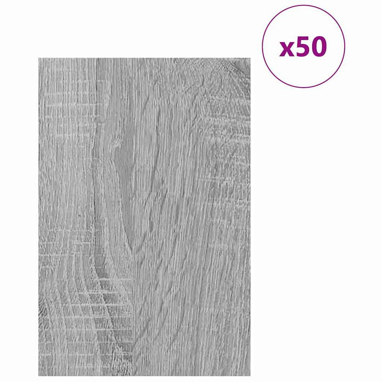 Vidaxx Dekorplatten 50 Stk. Grau Sonoma 40 x 60 x 0,27 cm Holzwerkstoff