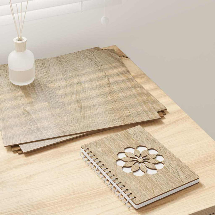 Vidaxx Dekorplatten 50 Stück Sonoma-Eiche 30 x 30 x 0,27 cm Holzwerkstoff