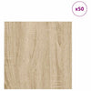 Vidaxx Dekorplatten 50 Stück Sonoma-Eiche 30 x 30 x 0,27 cm Holzwerkstoff