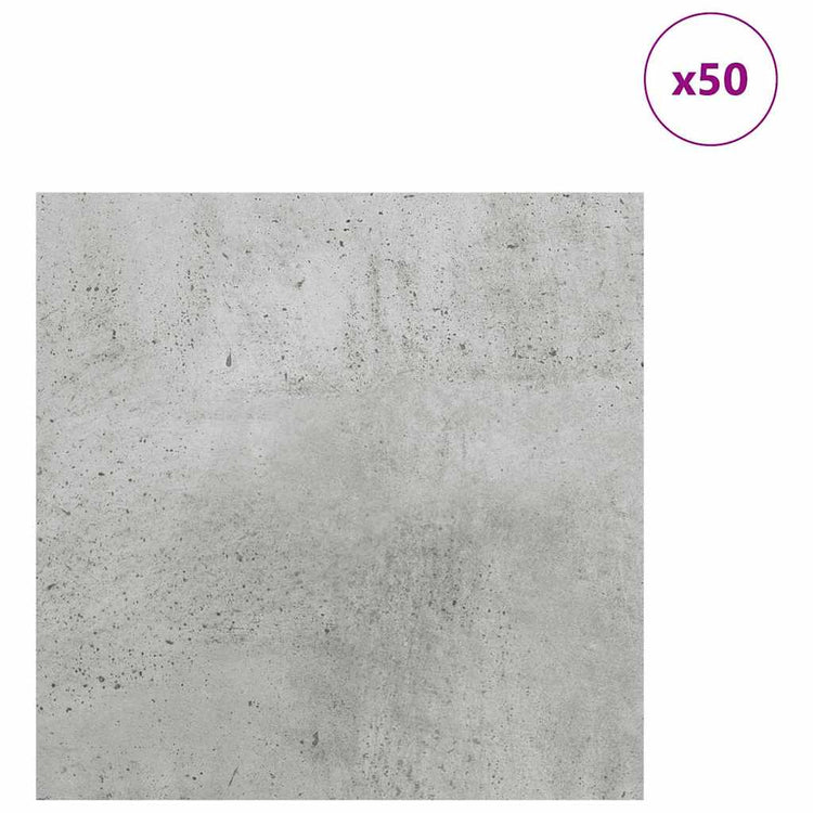 Vidaxx Dekorplatten 50 Stück Betongrau 30 x 30 x 0,27 cm Holzwerkstoff