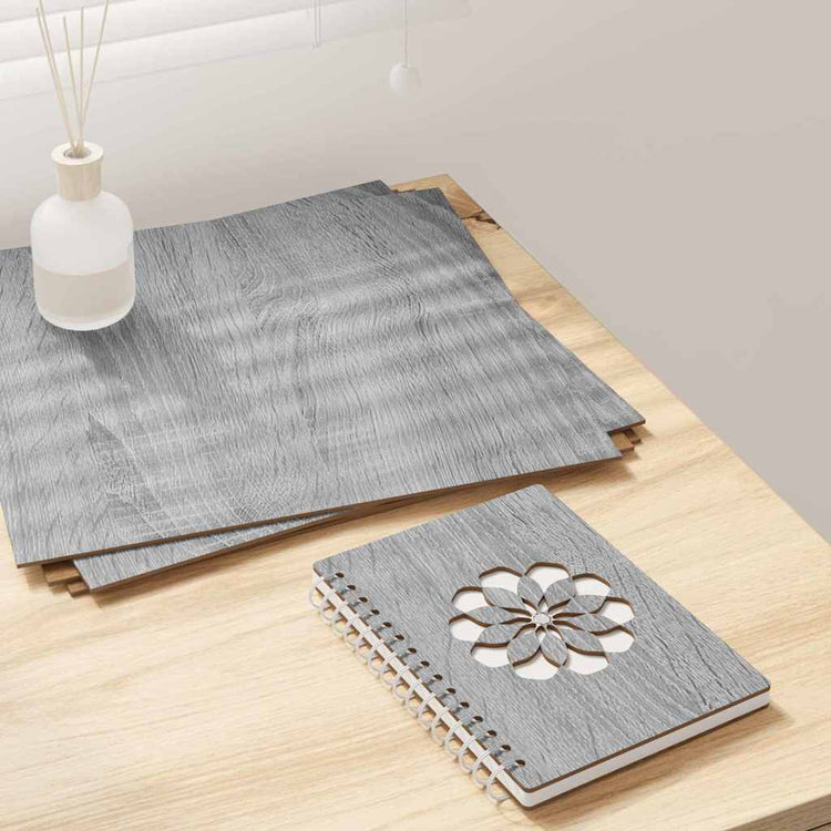 Vidaxx Dekorplatten 50 Stk. Grau Sonoma 30 x 30 x 0,27 cm Holzwerkstoff