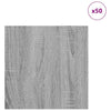 Vidaxx Dekorplatten 50 Stk. Grau Sonoma 30 x 30 x 0,27 cm Holzwerkstoff