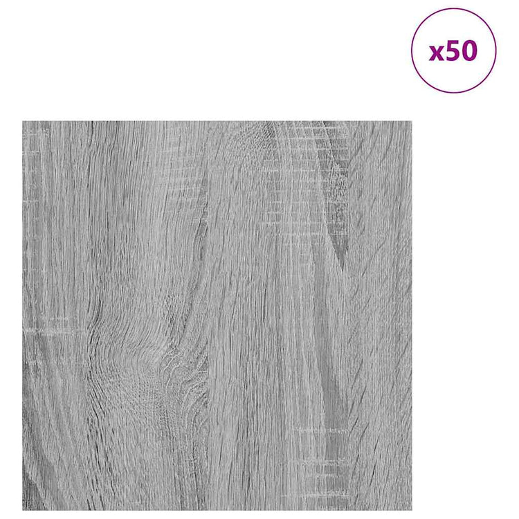 Vidaxx Dekorplatten 50 Stk. Grau Sonoma 30 x 30 x 0,27 cm Holzwerkstoff