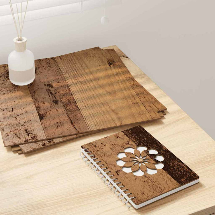 Vidaxx Dekorplatten 50 Stück Altholz 30 x 30 x 0,27 cm Holzwerkstoff