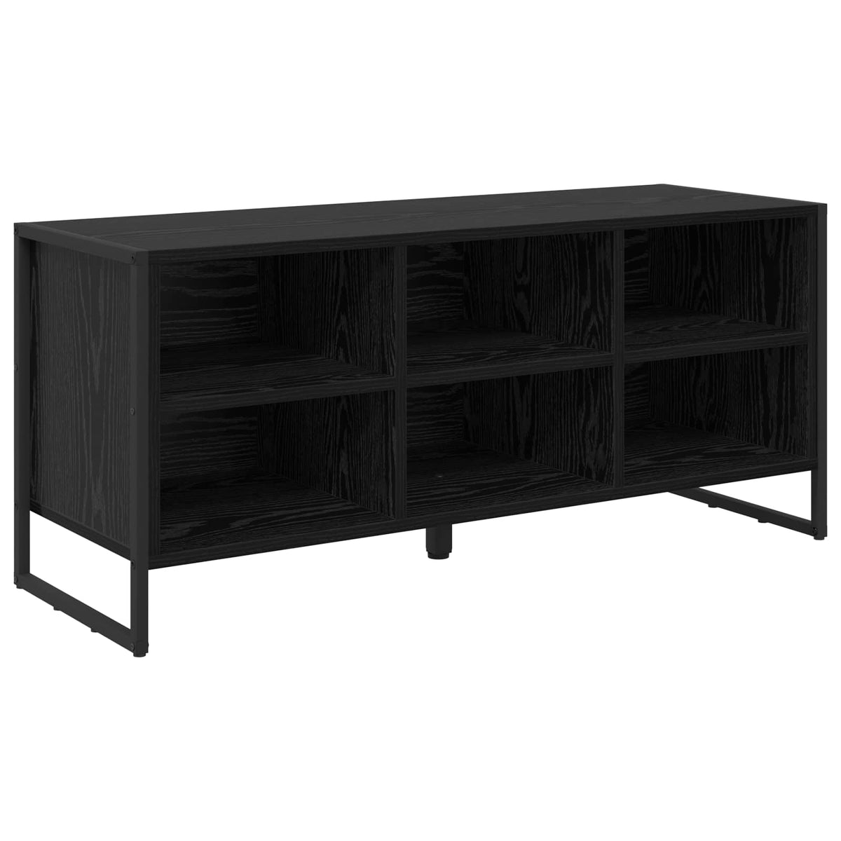 VidaXL Schuhschrank schwarze Eiche 60 x 35 x 44 cm fertiges Holz