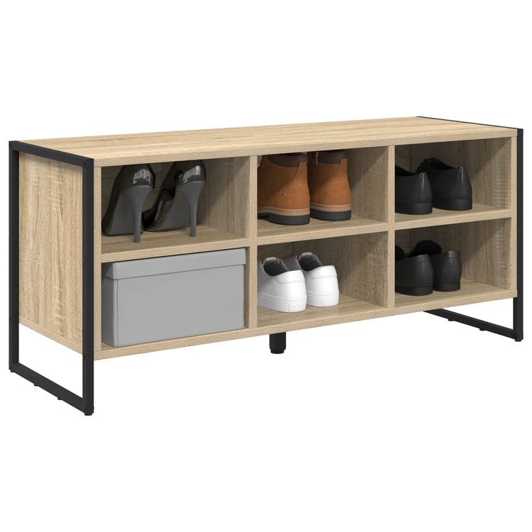 Vidaxl Schuhschrank mit Stauraum Sonoma 60 x 35 x 44 cm Holzwerkstoff