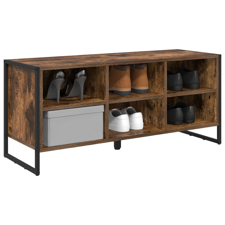 Vidaxx Schuhschrank mit Stauraum Raucheiche 60 x 35 x 44 cm Holzwerkstoff