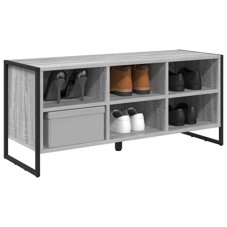Vidaxl Schuhschrank Sonoma grau 60 x 35 x 44 cm fertiges Holz