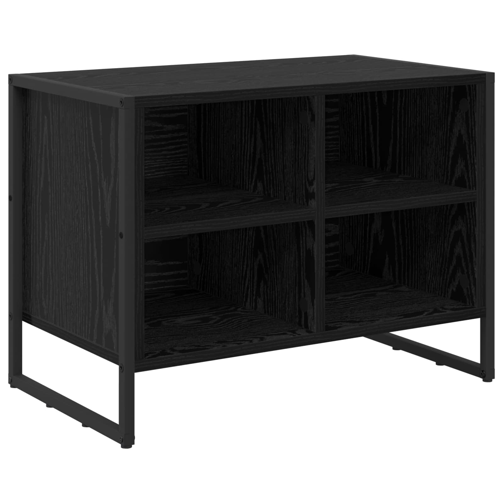 VidaXL Schuhschrank schwarze Eiche 60 x 35 x 44 cm fertiges Holz