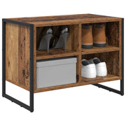 VidaXL Schuhschrank mit Stauraum Altholz 60 x 35 x 44 cm verarbeitetes Holz - afbeelding 3