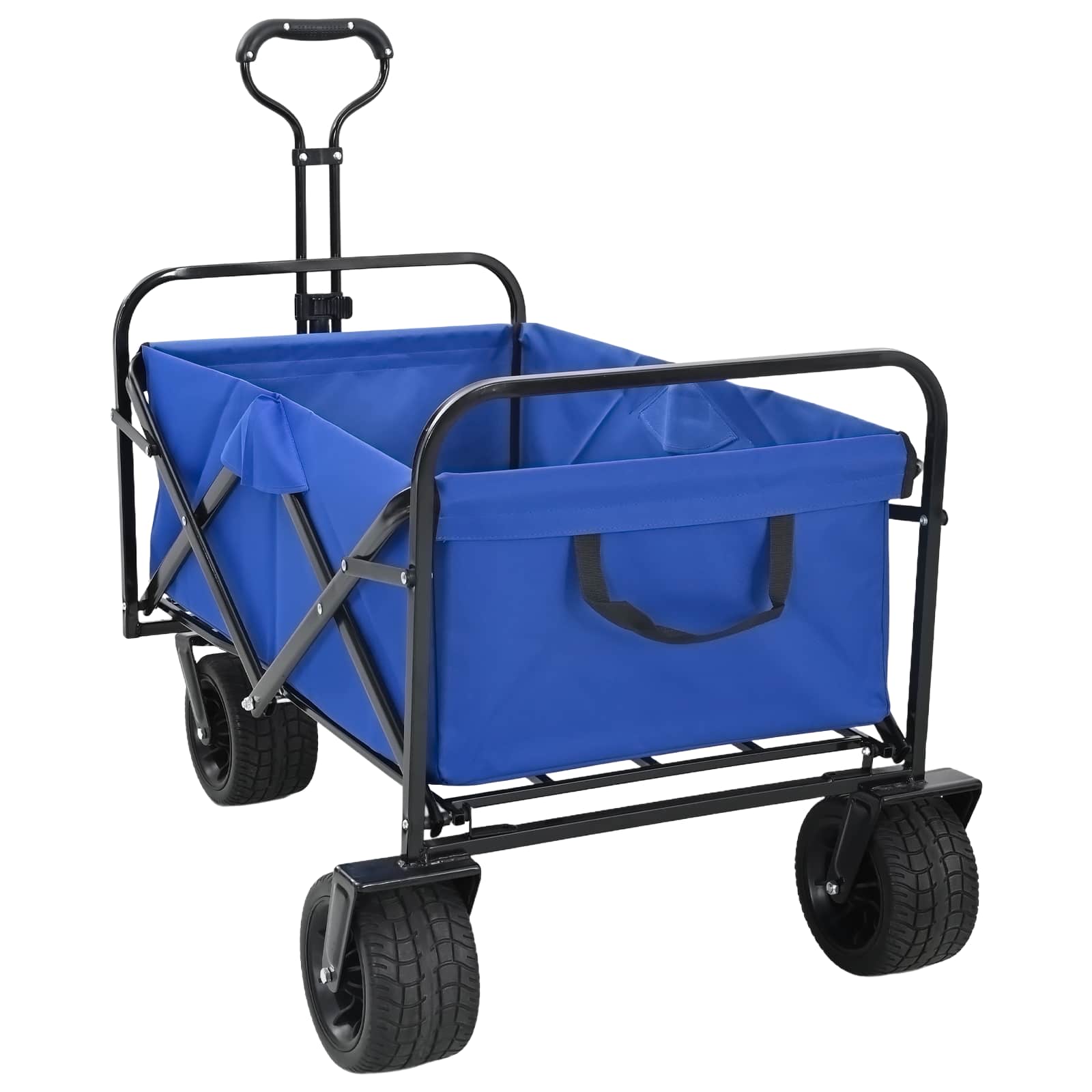 Vidaxx faltbarer Handwagen blau 89 x 63 x 96 cm Stahl und Oxford-Stoff