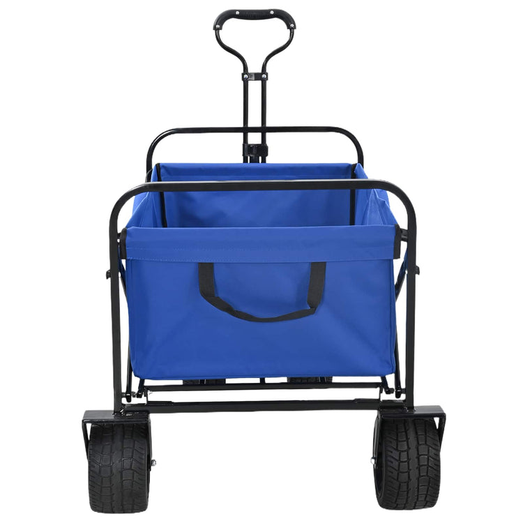 Vidaxx faltbarer Handwagen blau 89 x 63 x 96 cm Stahl und Oxford-Stoff