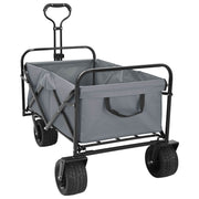 Vidaxx faltbarer Handwagen grau 89 x 63 x 96 cm Stahl und Oxford-Stoff - afbeelding 2