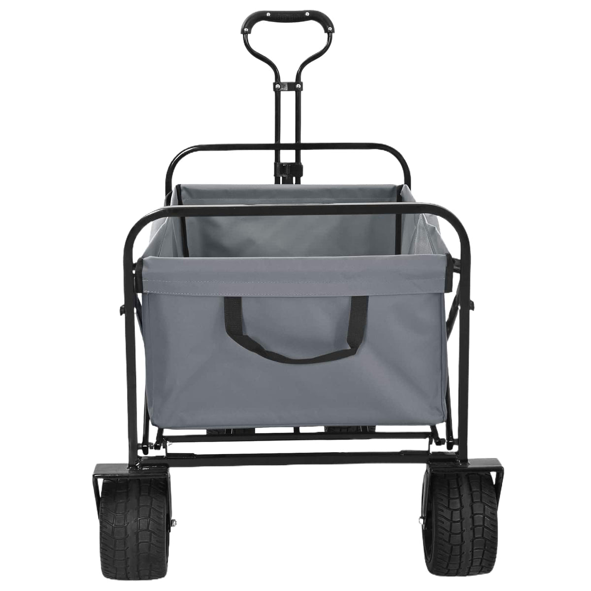 Vidaxx faltbarer Handwagen grau 89 x 63 x 96 cm Stahl und Oxford-Stoff
