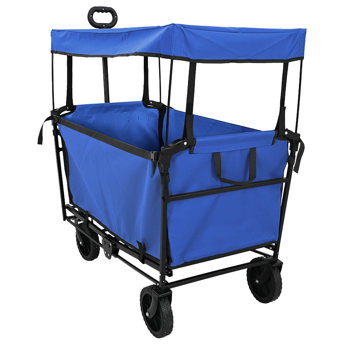 Vidaxx faltbarer Handwagen schwarz 105 x 56,5 x 116 cm Oxford-Stoff