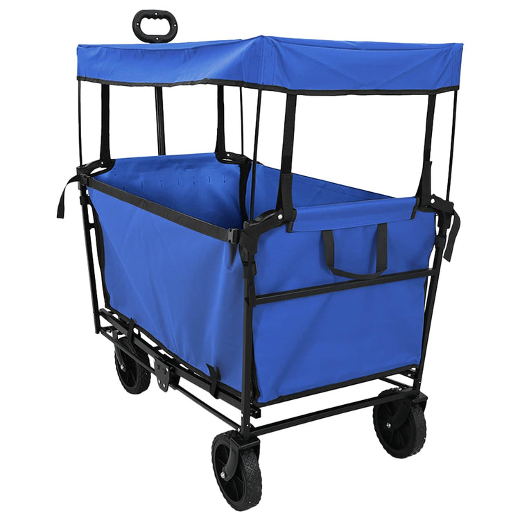 Vidaxx faltbarer Handwagen schwarz 105 x 56,5 x 116 cm Oxford-Stoff