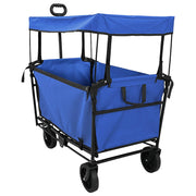Vidaxx faltbarer Handwagen schwarz 105 x 56,5 x 116 cm Oxford-Stoff - afbeelding 2