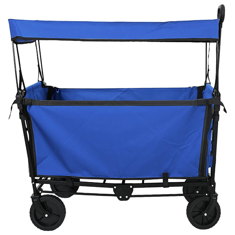 Vidaxx faltbarer Handwagen schwarz 105 x 56,5 x 116 cm Oxford-Stoff
