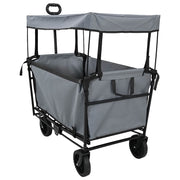 Vidaxx faltbarer Handwagen grau 105 x 56,5 x 116 cm Oxford-Stoff - afbeelding 2