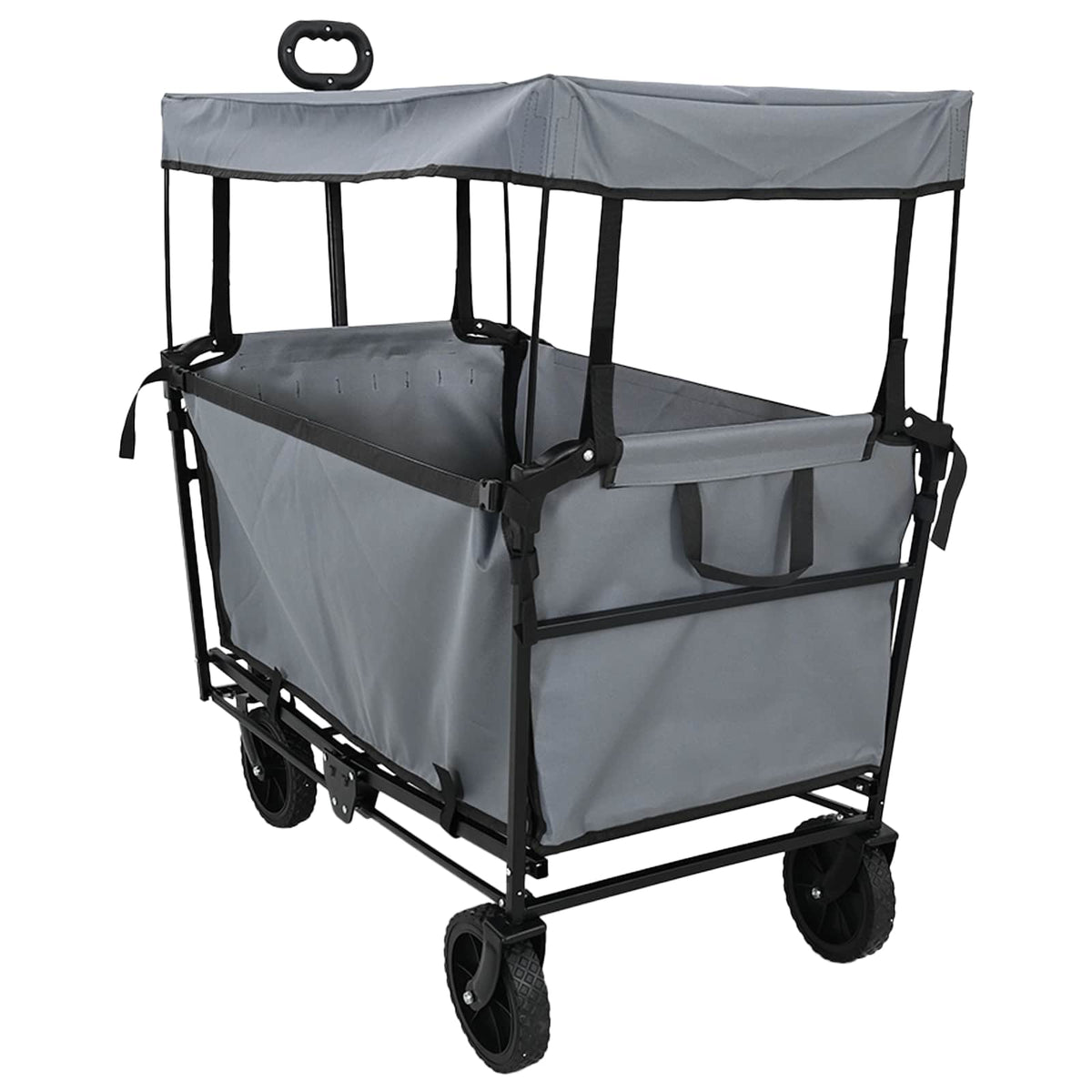 Vidaxx faltbarer Handwagen grau 105 x 56,5 x 116 cm Oxford-Stoff