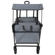 Vidaxx faltbarer Handwagen grau 105 x 56,5 x 116 cm Oxford-Stoff - afbeelding 3