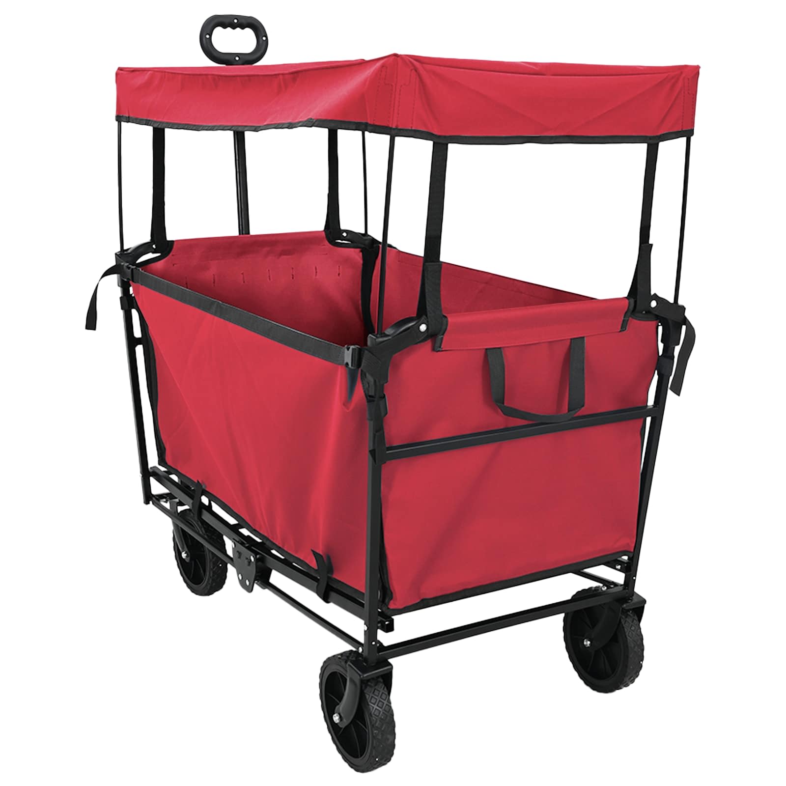 Vidaxx faltbarer Handwagen rot 105 x 56,5 x 116 cm Oxford-Stoff