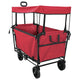 Vidaxx faltbarer Handwagen rot 105 x 56,5 x 116 cm Oxford-Stoff