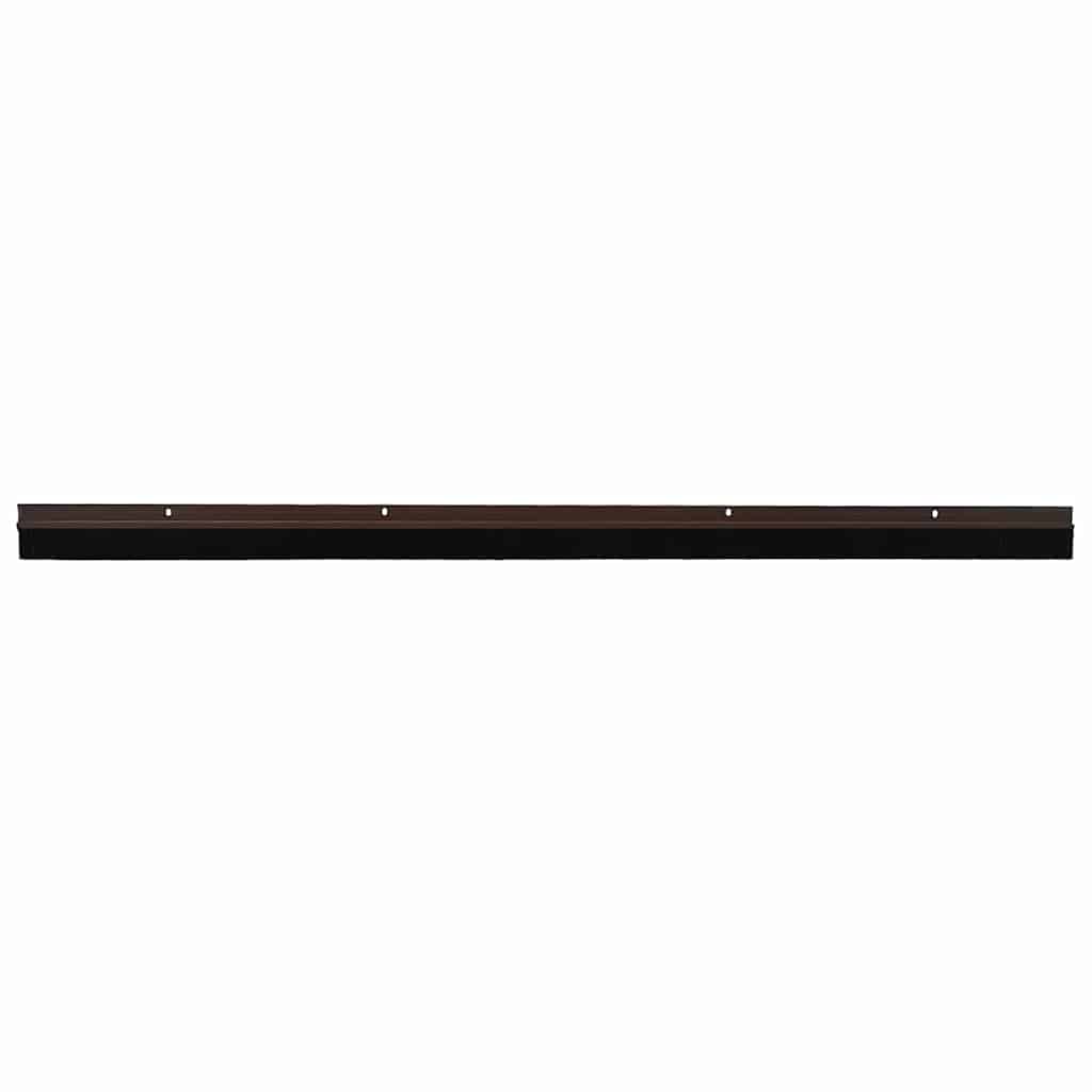 Vidaxl schraubbare Türbürstenverschlüsse 2 Stück braun 100 cm