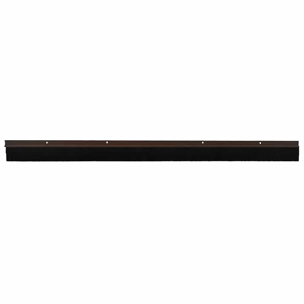 Vidaxl schraubbare Türbürstenverschlüsse 2 Stück braun 100 cm