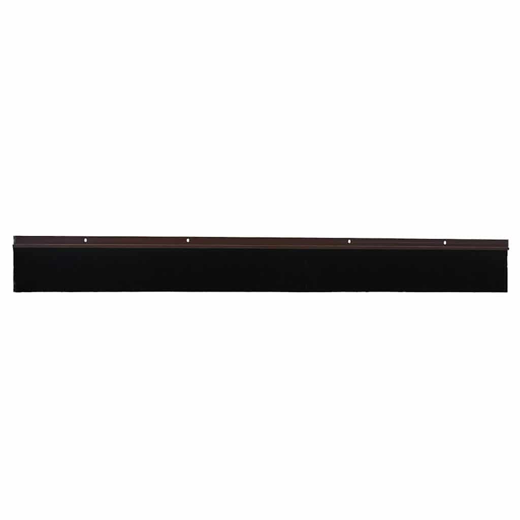 Vidaxx schraubbare Türbürstenverschlüsse 12 Stück braun 100 cm