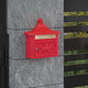 Vidaxxl Wandbriefkasten mit Stauraum Rot 40,5 x 16 x 45 cm