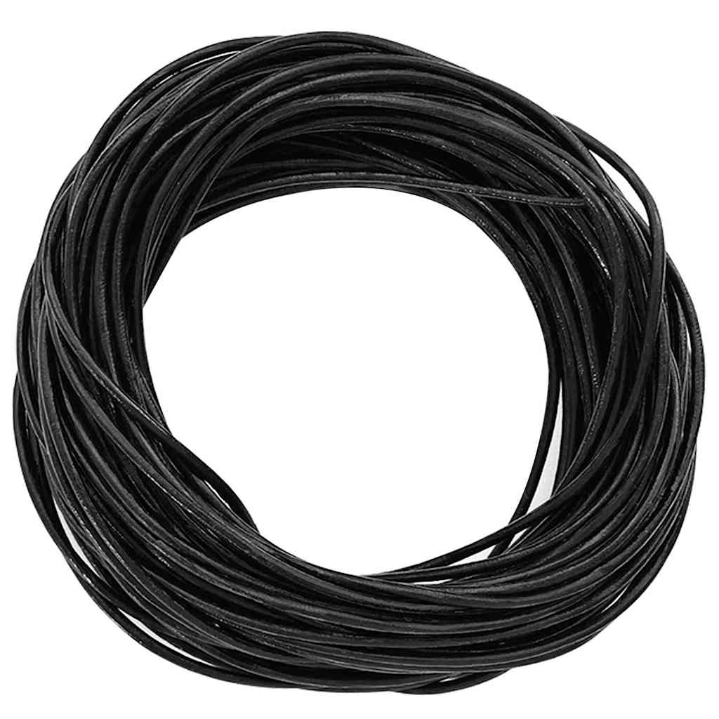VidaXL Lederband schwarz ø2 mm x 50 m Leder