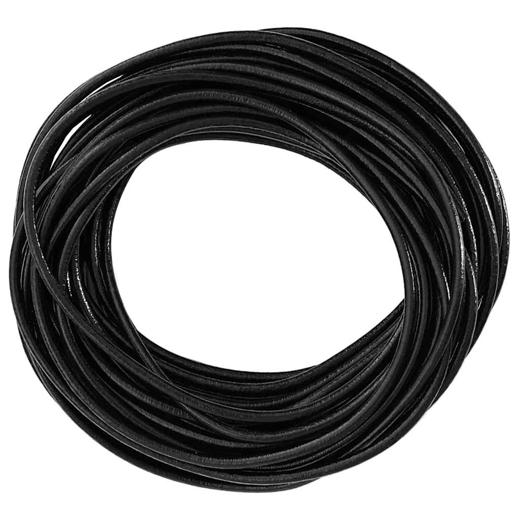 Vidaxl Lederband schwarz ø2,5 mm x 5 m Leder