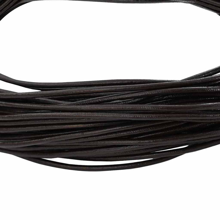 Vidaxl Lederband dunkelbraun ø2 mm x 10 m Leder