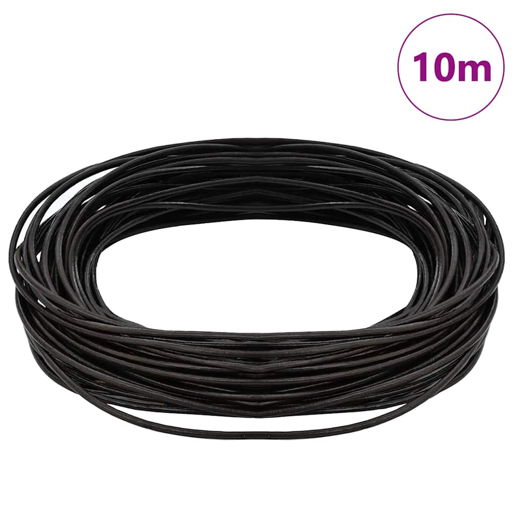 Vidaxl Lederband dunkelbraun ø2 mm x 10 m Leder
