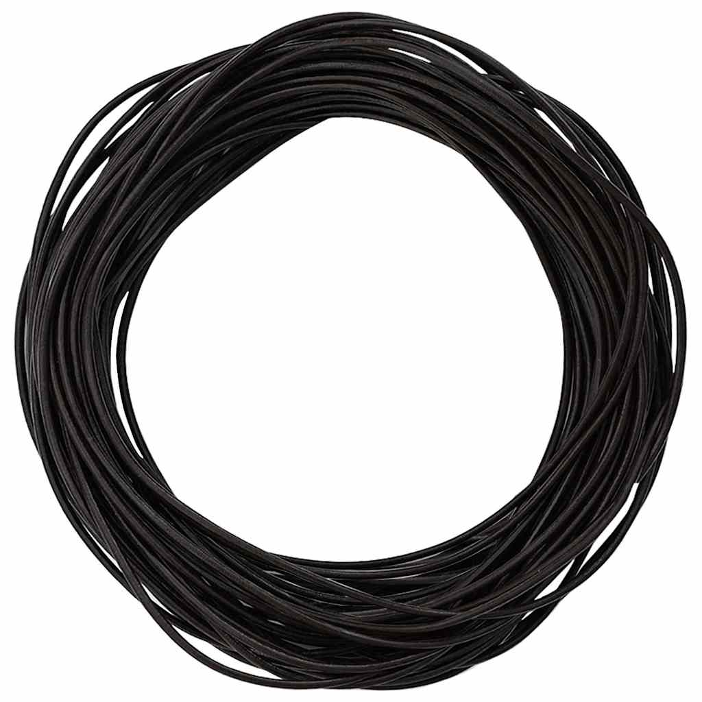 Vidaxl Lederband dunkelbraun ø2 mm x 10 m Leder