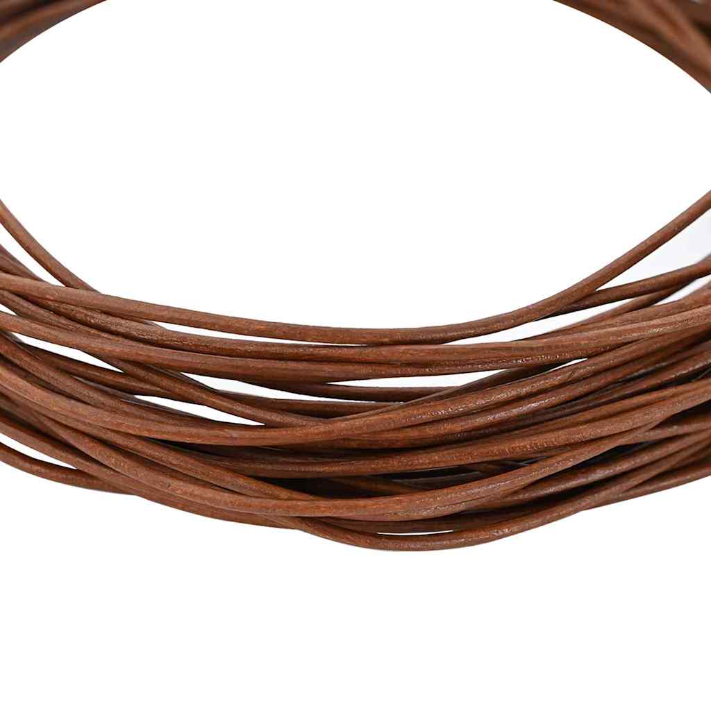 Vidaxl Lederband hellbraun ø2 mm x 5 m Leder