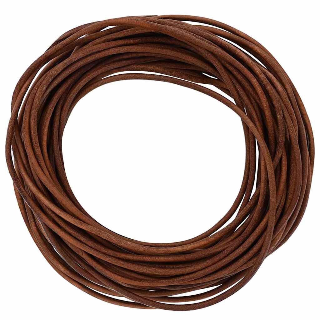 Vidaxl Lederband hellbraun ø3 mm x 10 m Leder