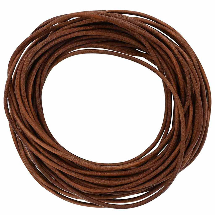 Vidaxl Lederband hellbraun ø3 mm x 10 m Leder