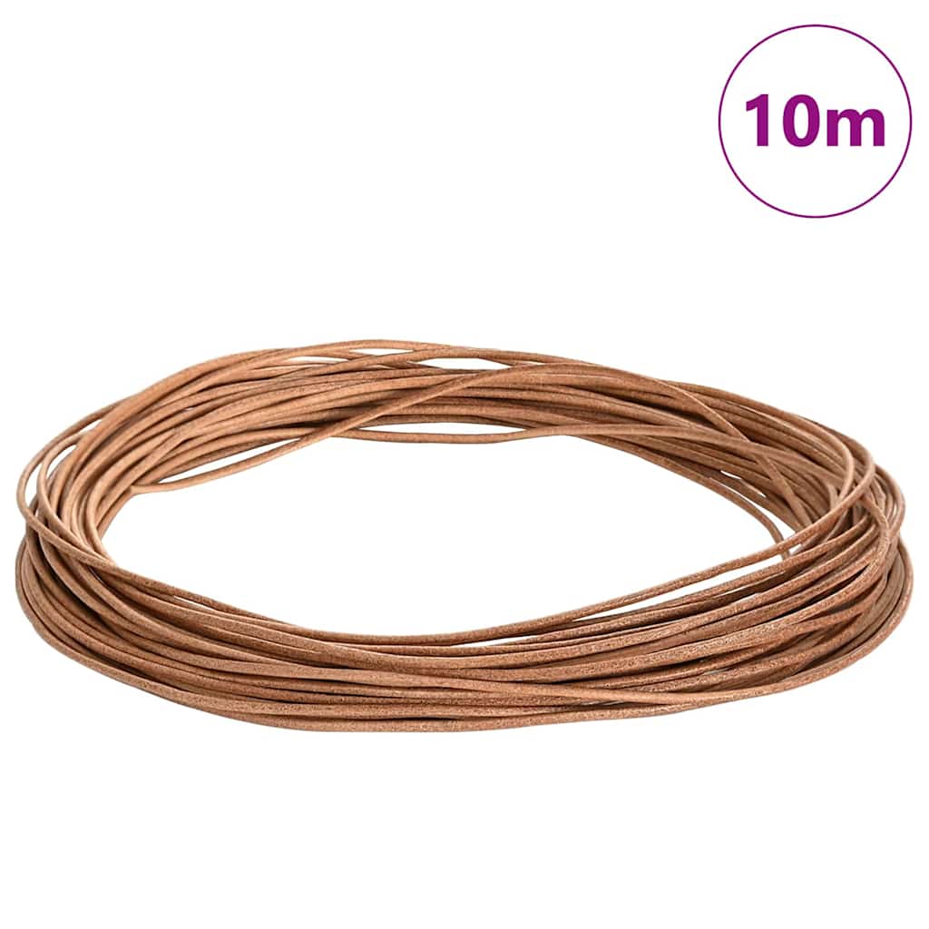 Vidaxl Lederband braun ø1,5 mm x 10 m Leder