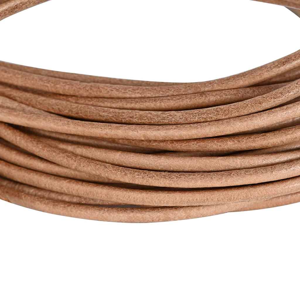 Vidaxl Lederband braun ø3 mm x 10 m Leder