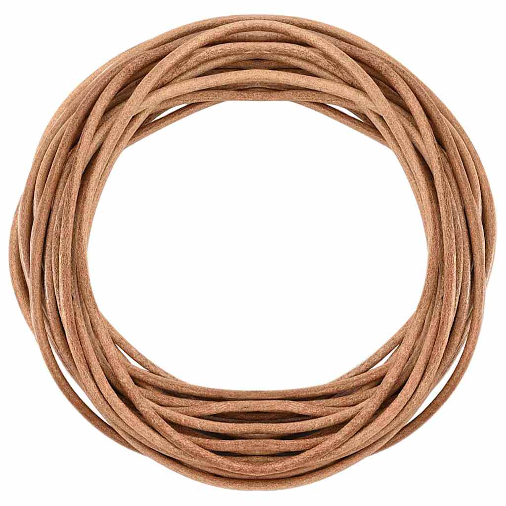 Vidaxl Lederband braun ø3 mm x 10 m Leder