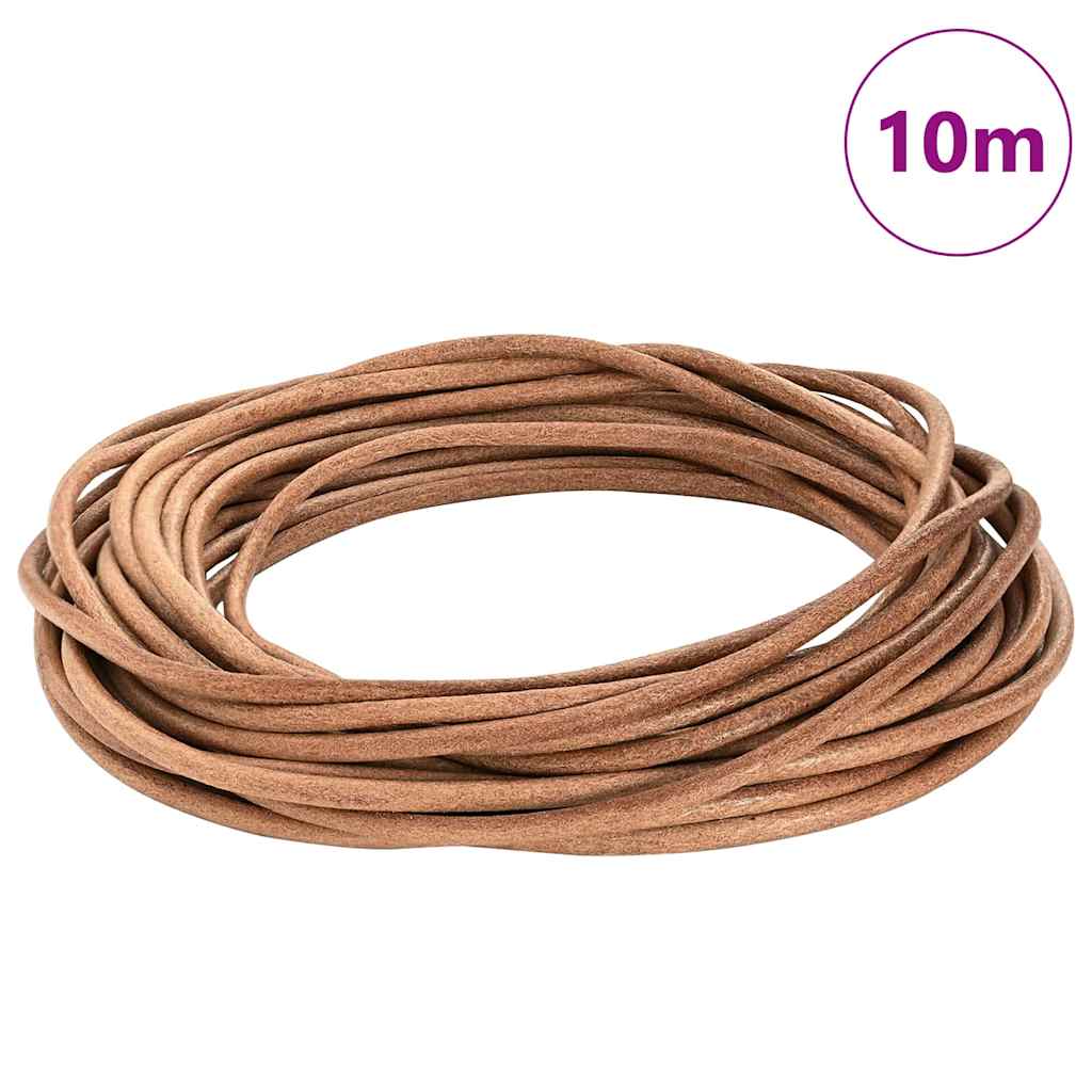 Vidaxl Lederband braun ø4 mm x 10 m Leder