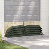 VidaXL Sandsäcke 10 Stück dunkelgrün 120 x 27 cm HDPE