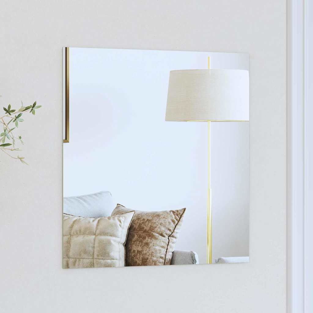 Vidaxx Wandspiegel quadratisch 50 x 50 cm Hartglas