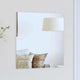 Vidaxx Wandspiegel quadratisch 50 x 50 cm Hartglas
