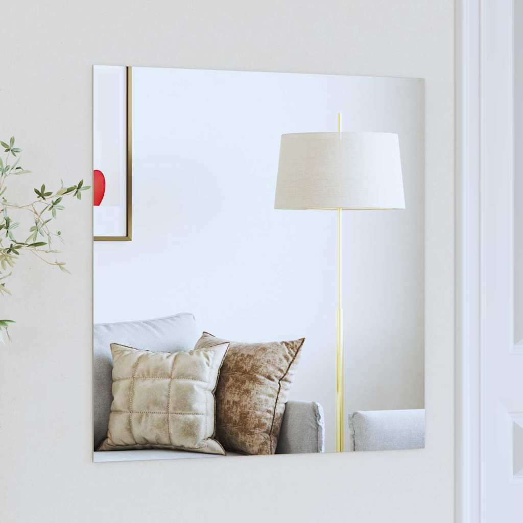 Vidaxx Wandspiegel quadratisch 60 x 60 cm aus gehärtetem Glas